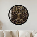 Bronze Relief Tree Of Life with black frame