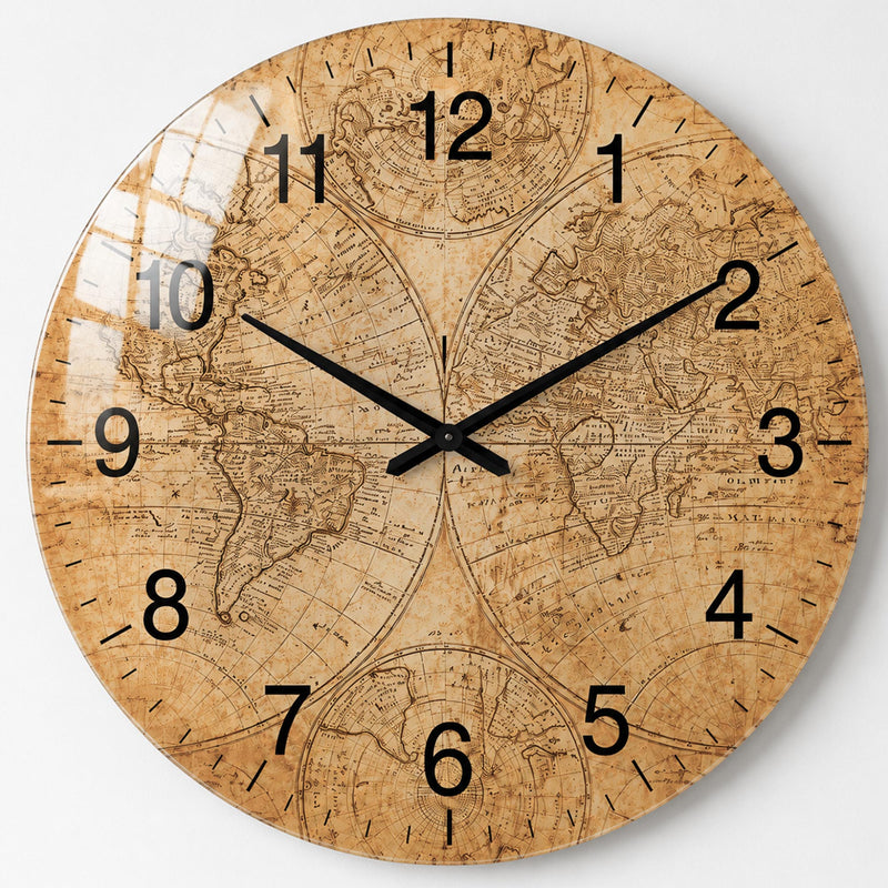 Vintage World Map lifestyle view