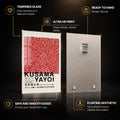 Kusama Red Dots — tempered glass, ultra HD print, ready to hang