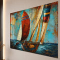 Artronauts Glass Print Weathered Sails Glass Wall Art