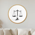 Classic Balance Scales with gold frame
