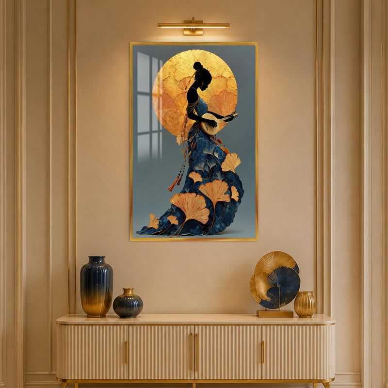 Gilded Serenade with gold frame