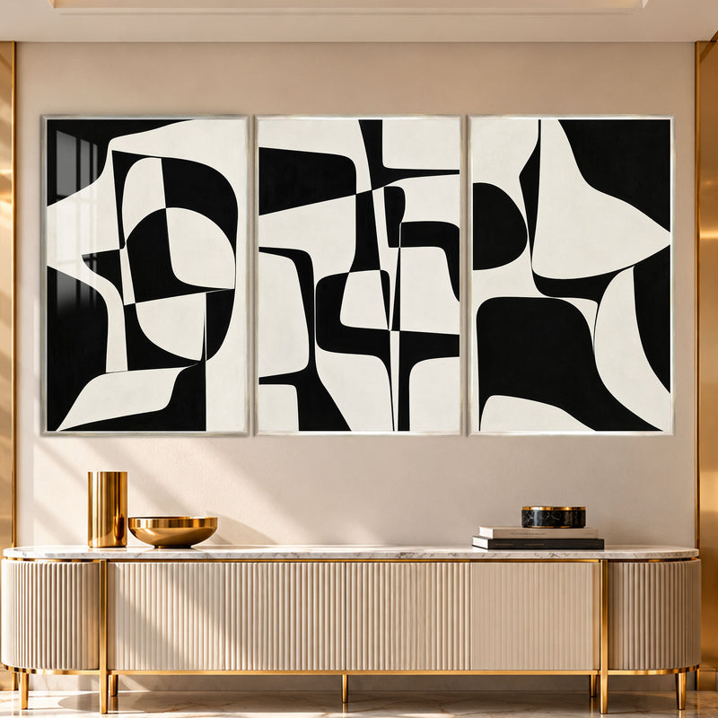 Monochrome Rhythm with silver frame