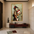 Rose Kimono with gold frame