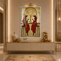 Scarlet Cocktail Hour with white frame