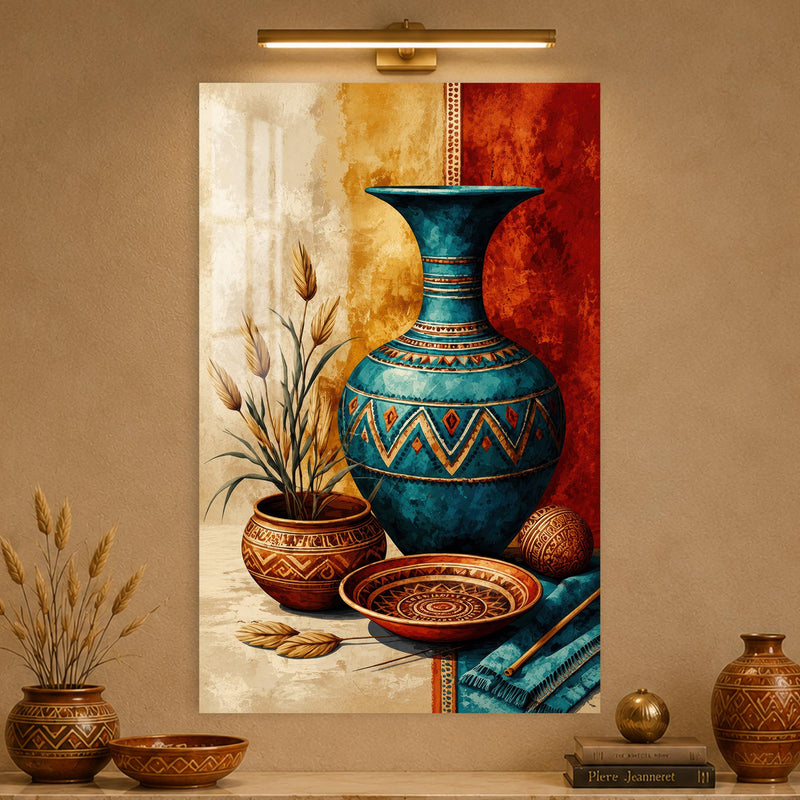 Turquoise Tribal Vessels lifestyle view