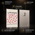 Kusama Dot Symphony — tempered glass, ultra HD print, ready to hang
