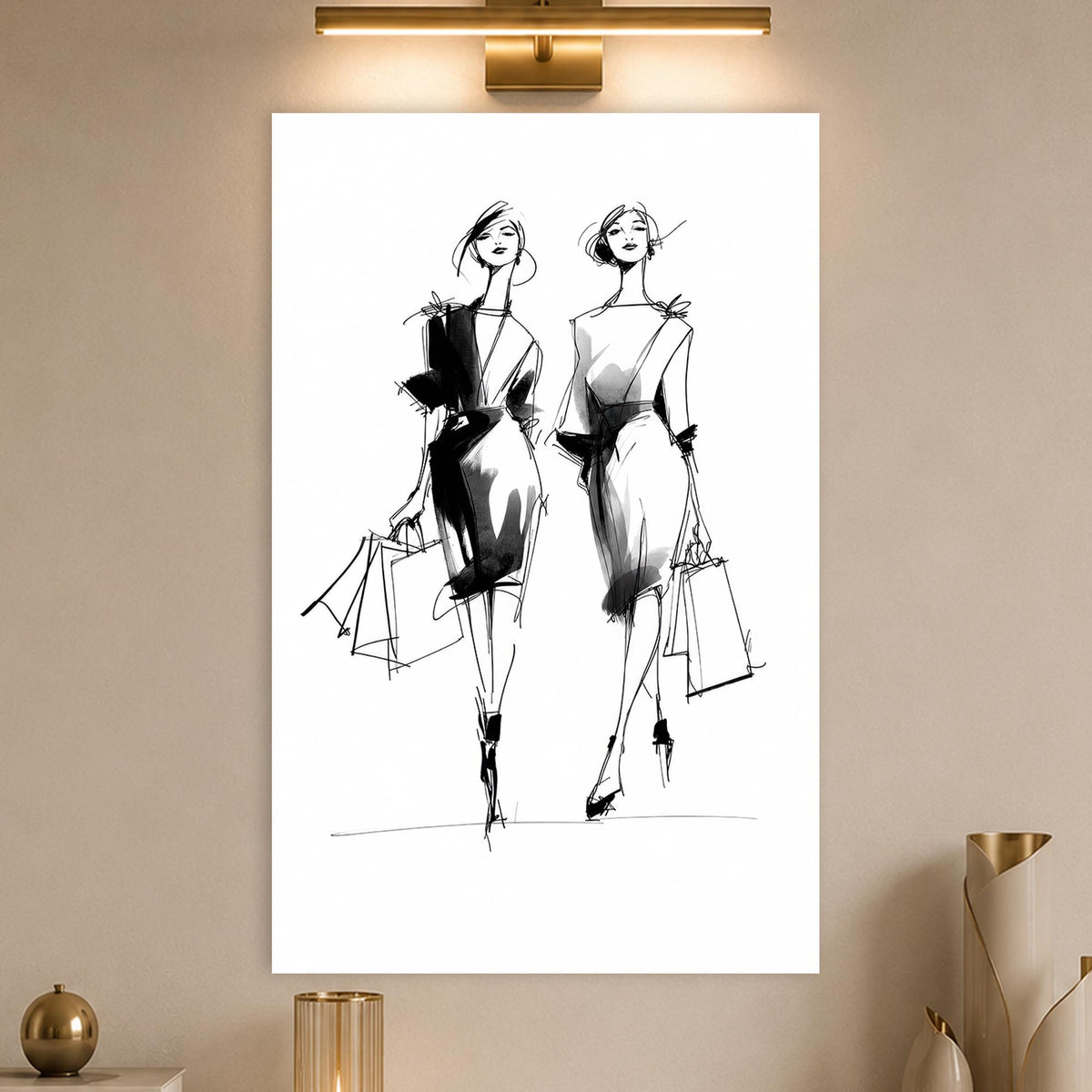 Chic Shopping Duo lifestyle view