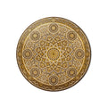 Golden Ivory Mandala product shot on white background