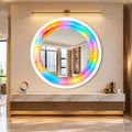 Prismatic Rainbow Halo with white frame