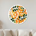 Autumn Leaf Canopy with white frame