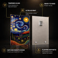 Celestial Whirlwind — tempered glass, ultra HD print, ready to hang