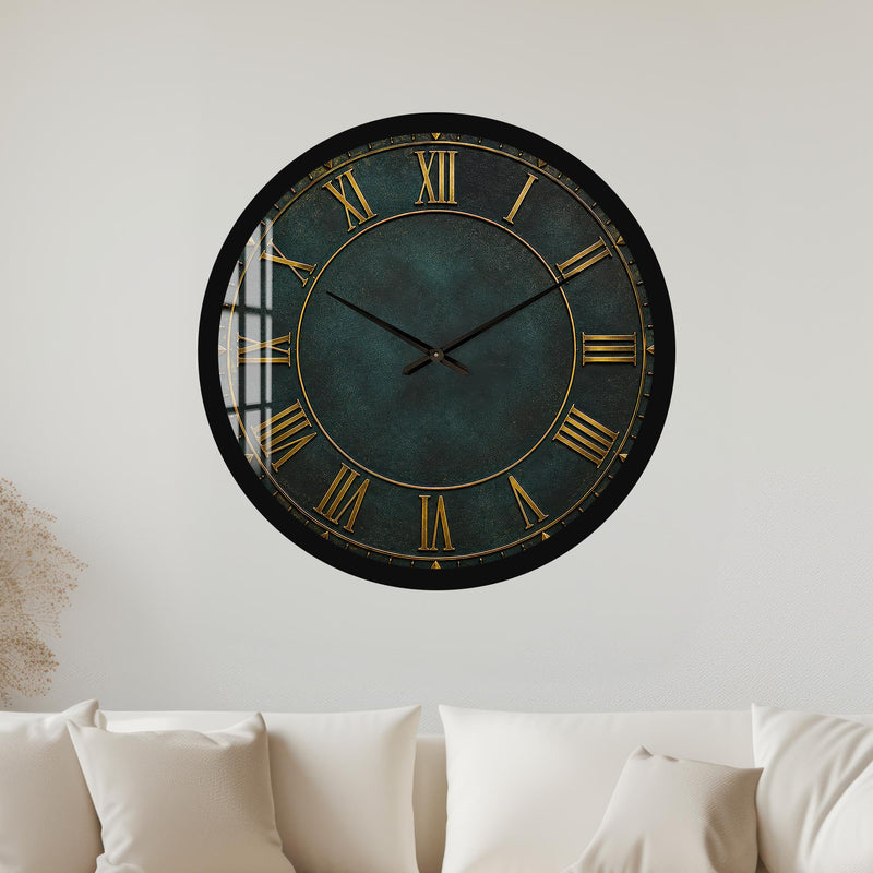 Antique Roman Numerals with black frame