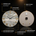 Golden Roman Marble — tempered glass, ultra HD print, ready to hang