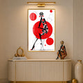 Polka Dot Elegance with gold frame