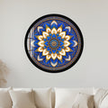 Royal Blue Mandala with black frame