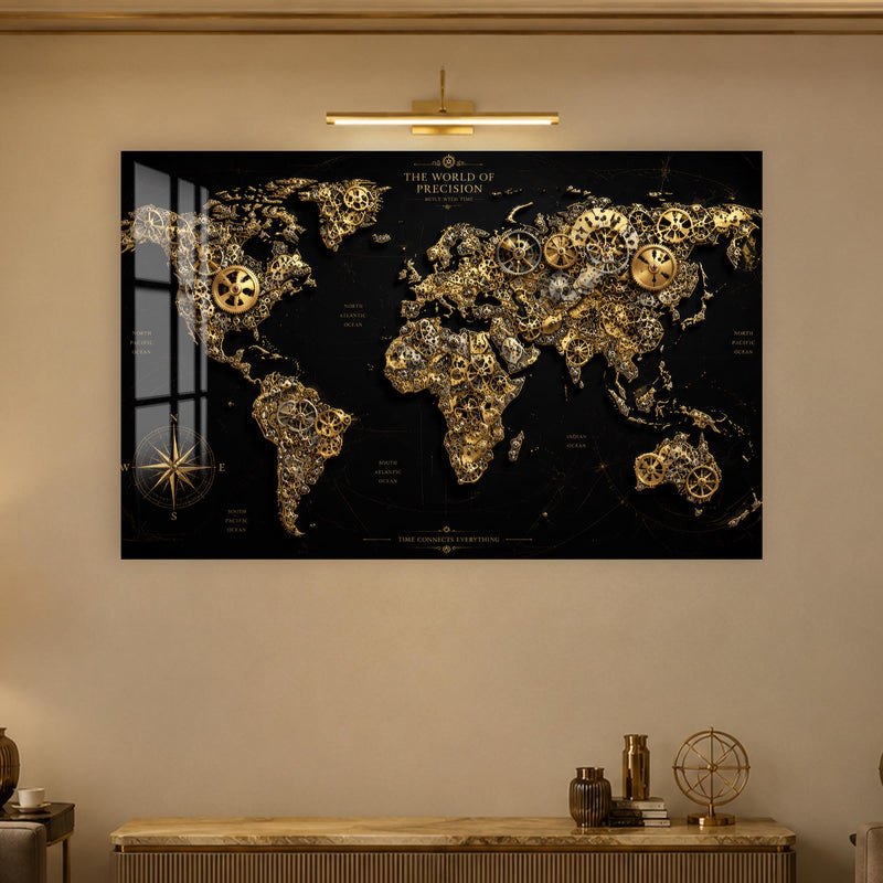 Clockwork World Map lifestyle view