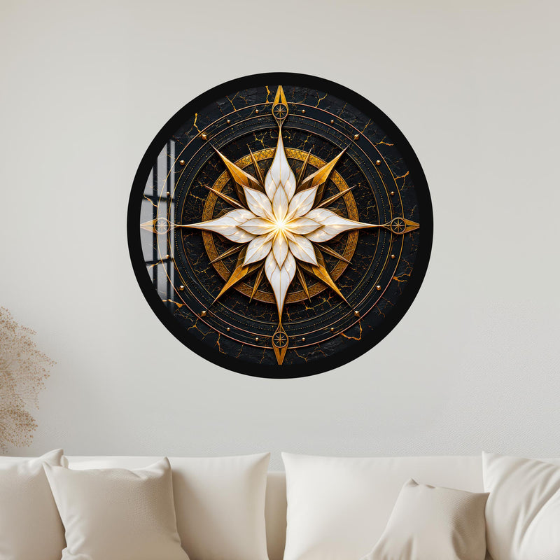 Radiant Star Bloom with black frame