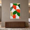 Vibrant Mosaic Forms with white frame