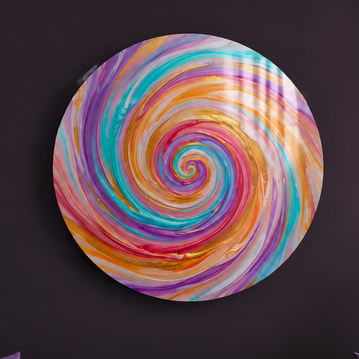 Candy Colour Spiral in a modern room