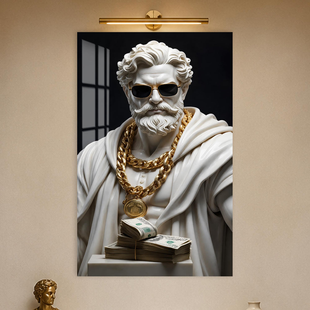 Modern Marble Tycoon in a modern room