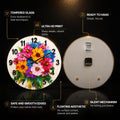 Vibrant Painted Blooms — tempered glass, ultra HD print, ready to hang