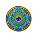 Turquoise Evil Eye Mandala product shot on white background