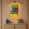 Polka Dot Rhino with silver frame