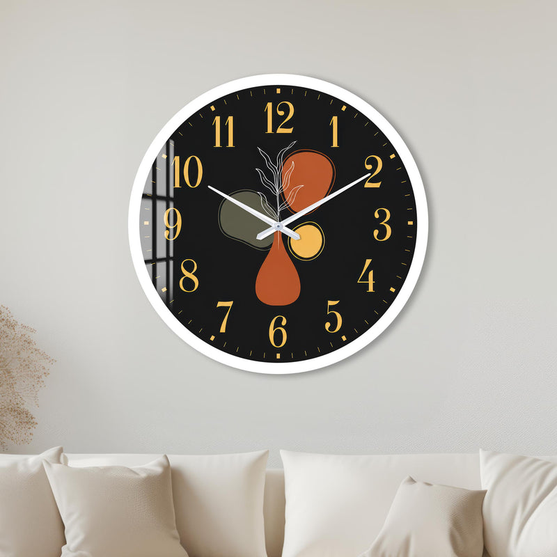 Autumn Abstract Botanicals with white frame
