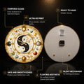Celestial Yin Yang — tempered glass, ultra HD print, ready to hang