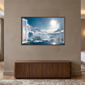 Arctic Window Vista with walnut frame