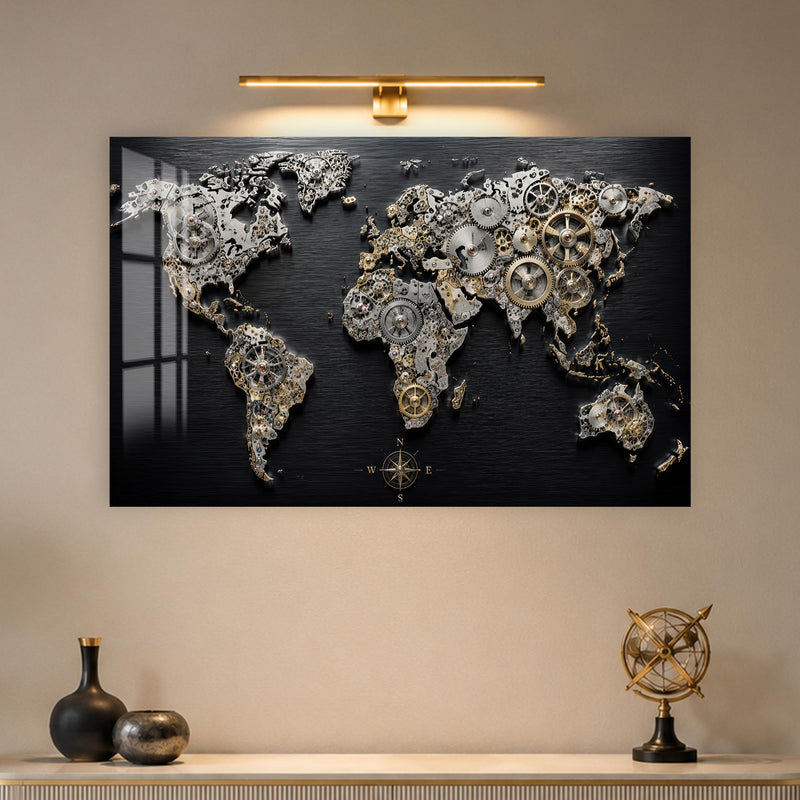 Clockwork World Map lifestyle view