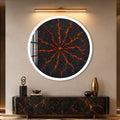 Molten Earth with white frame