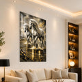 Galloping White Horses angled lifestyle view