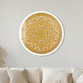 Moroccan Zellige Star Mosaic with white frame