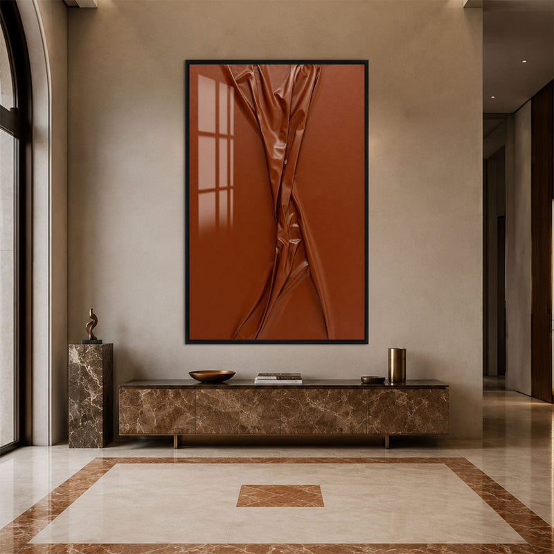 Artronauts Glass Print 12x18 cm | 4.7"x7.1" / Black Burnished Fold Glass Wall Art