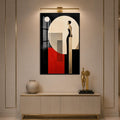 Woman Beyond The Circle with black frame
