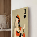 Artronauts Glass Print Queen Of Hearts Glass Wall Art