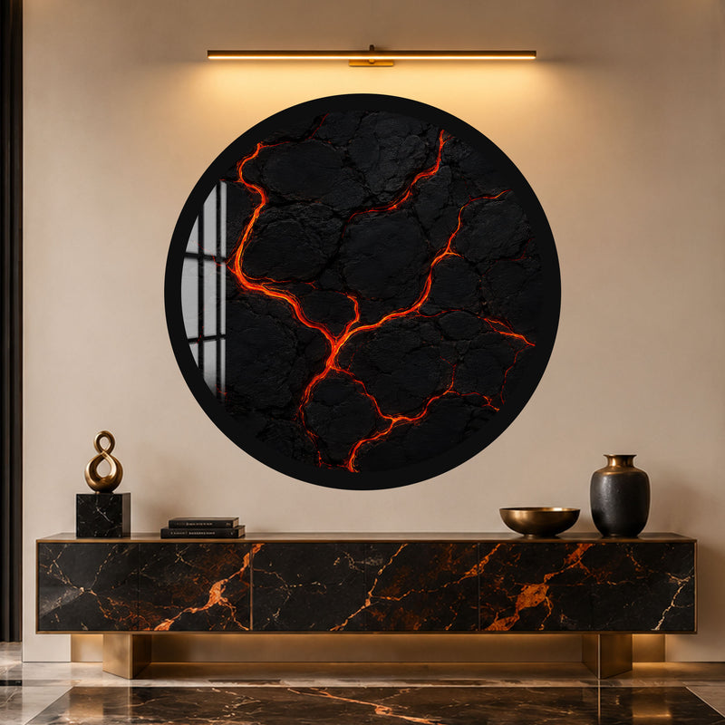 Molten Earth with black frame