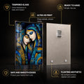 Gilded Kindred — tempered glass, ultra HD print, ready to hang