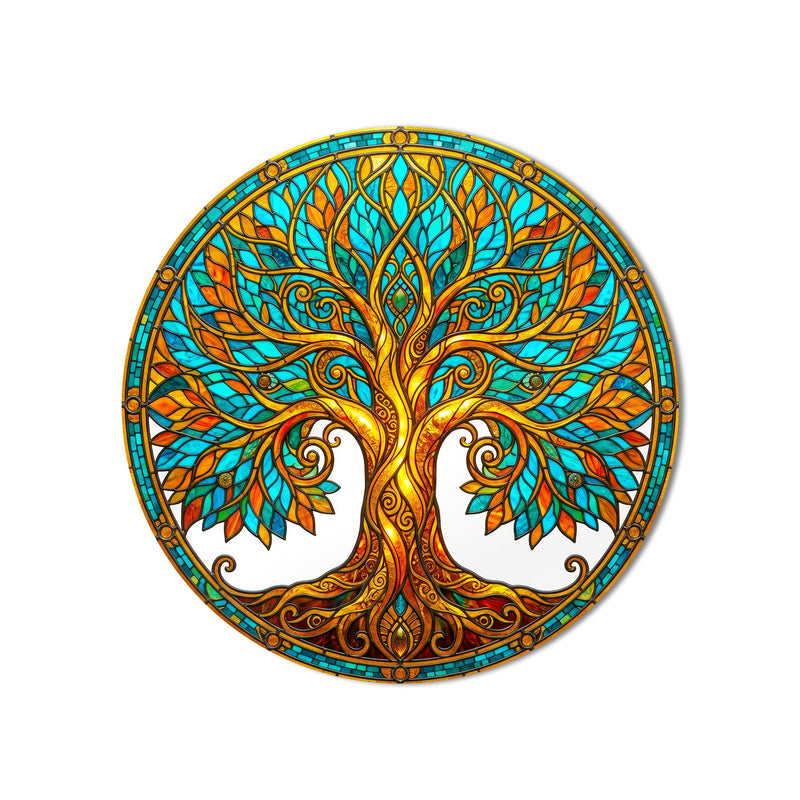Stained Glass Tree Of Life II product shot on white background