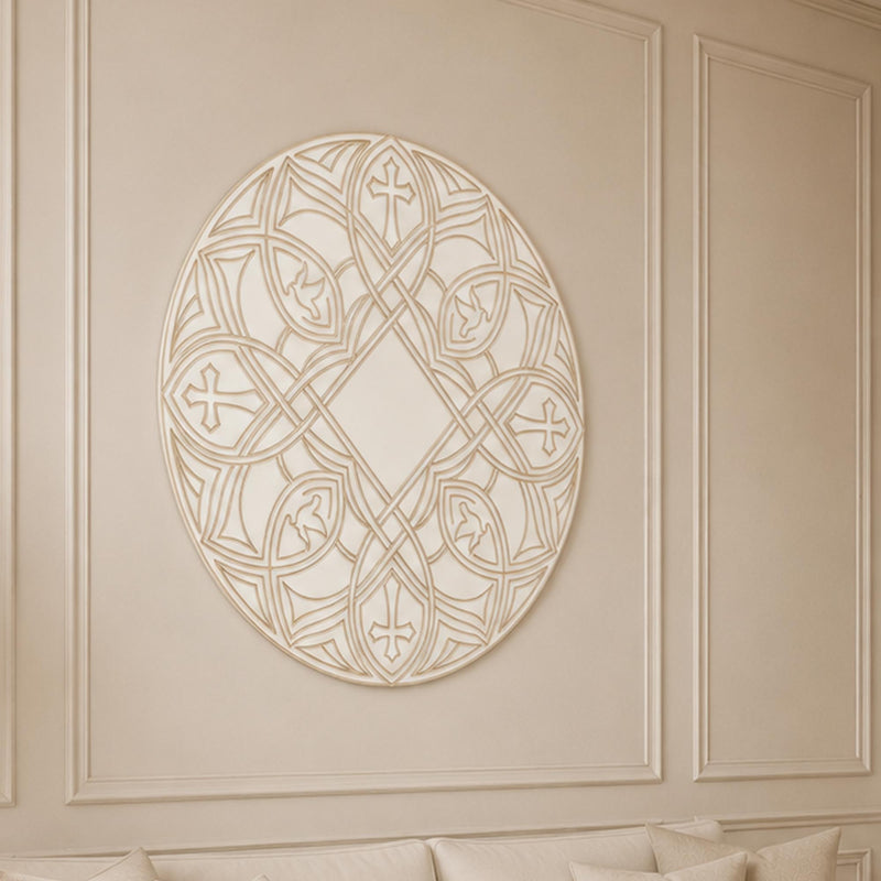Gothic Cross And Dove Roundel lifestyle view