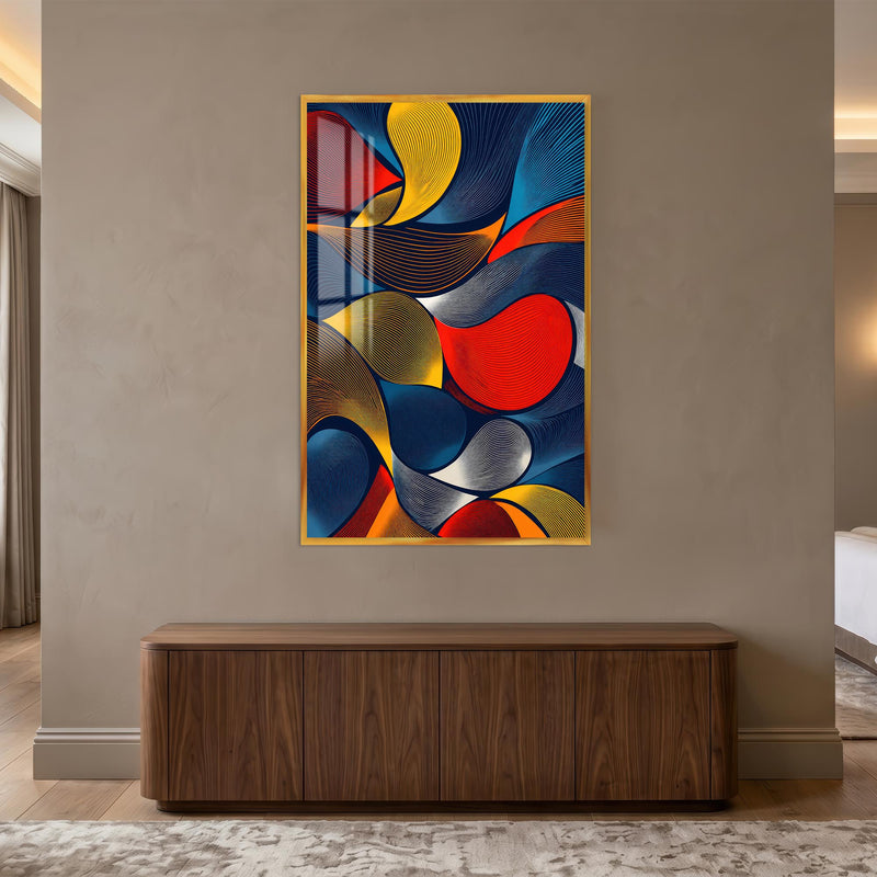 Chromatic Flow with gold frame