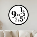 Mismatched Number Dial with black frame