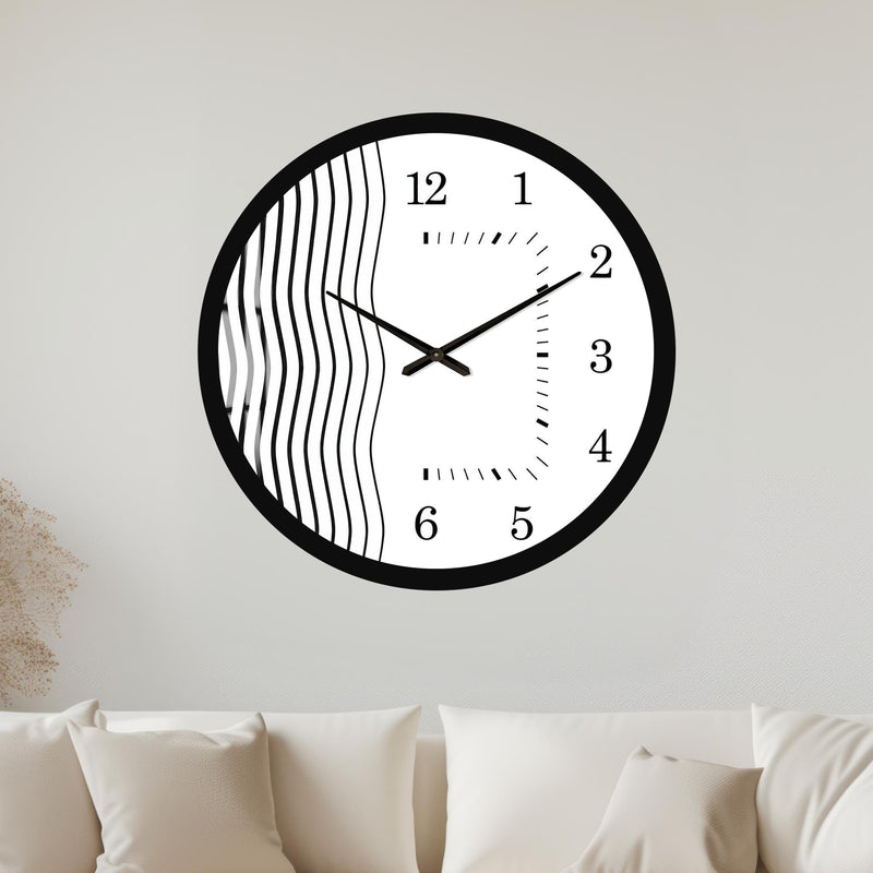 Monochrome Ripple with black frame