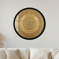 Antique Bronze Names Medallion with black frame