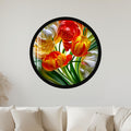 Radiant Tulip Bouquet with black frame