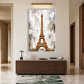 Golden Eiffel Tower with white frame