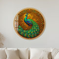 Regal Peacock with black frame