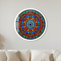 Solar Mosaic Eye with white frame